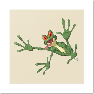 Frog Leaping Posters and Art